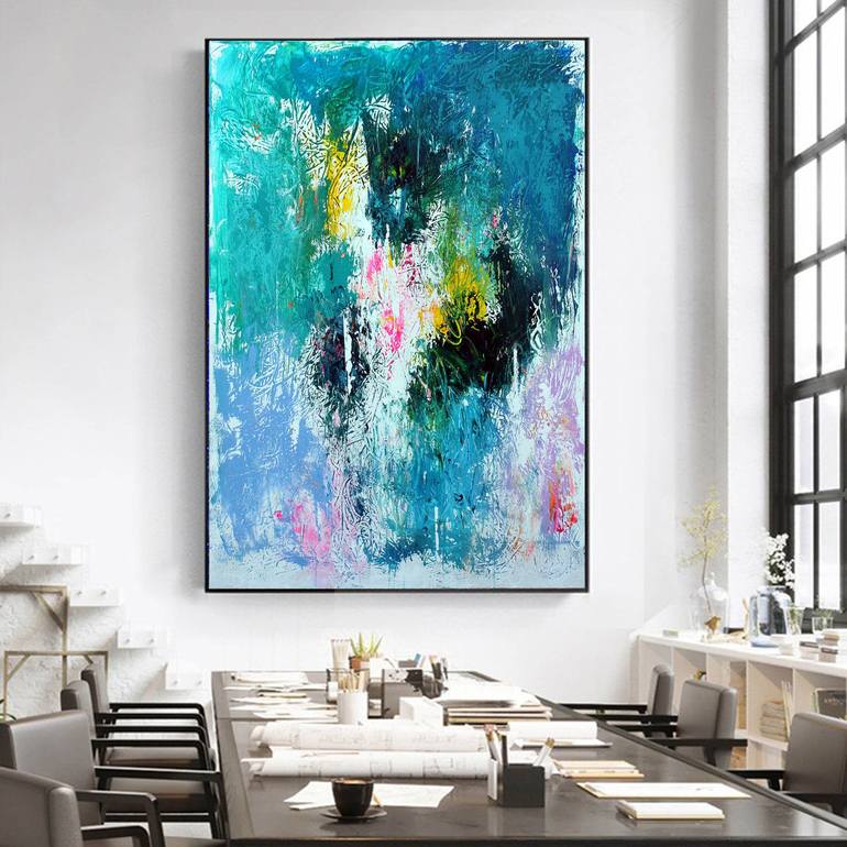 Original Fine Art Abstract Painting by Veljko Martinovic