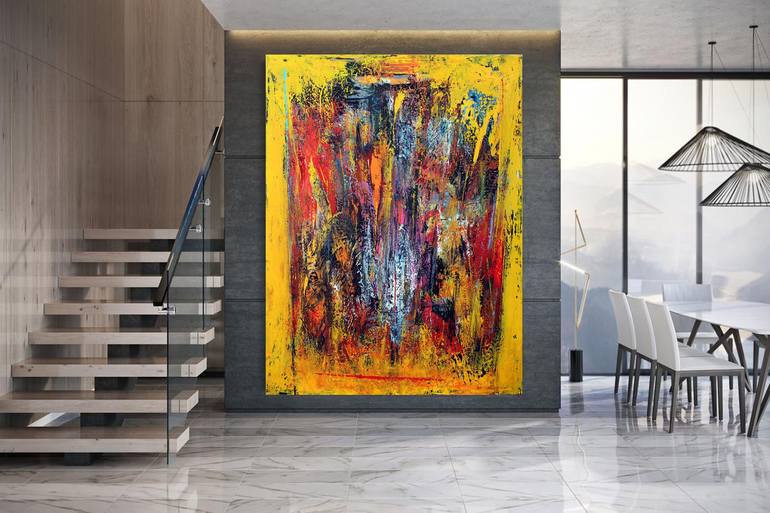 Original Fine Art Abstract Painting by Veljko Martinovic