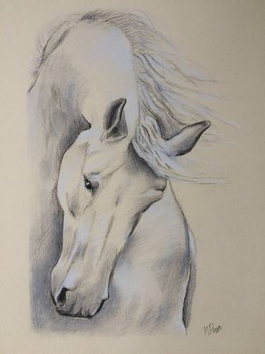 Saatchi Art Artist Maria Puzanova; Drawings, “Horse” #art