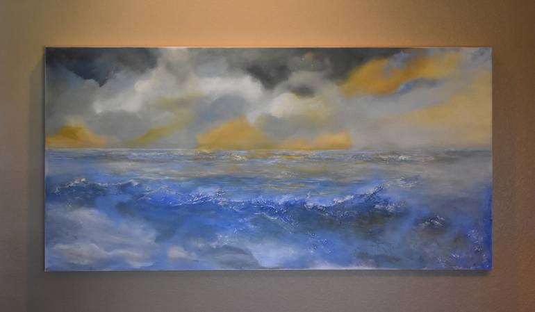 Original Abstract Seascape Painting by Tamara Bettencourt