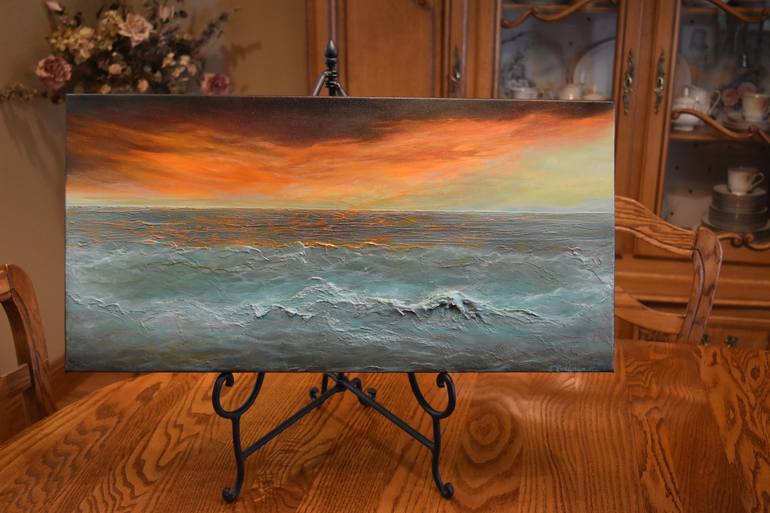 Original Impressionism Seascape Painting by Tamara Bettencourt