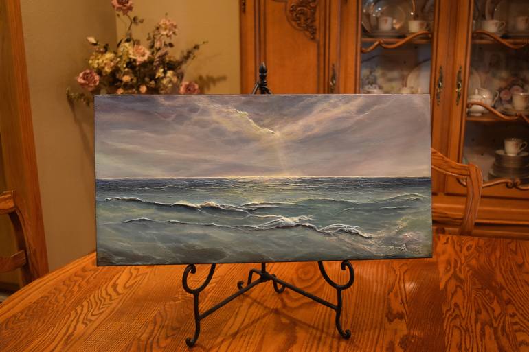 Original Impressionism Seascape Painting by Tamara Bettencourt