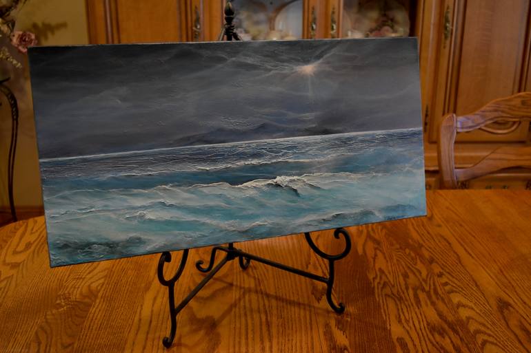 Original Impressionism Seascape Painting by Tamara Bettencourt