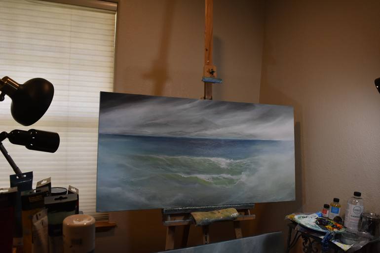 Original Impressionism Seascape Painting by Tamara Bettencourt