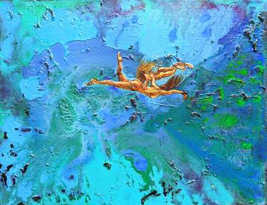 Original Abstract Expressionism Water Paintings by Gaya Kairos