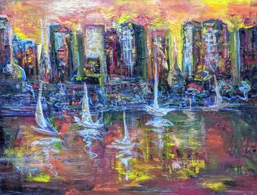 Original Cities Paintings by Gaya Kairos