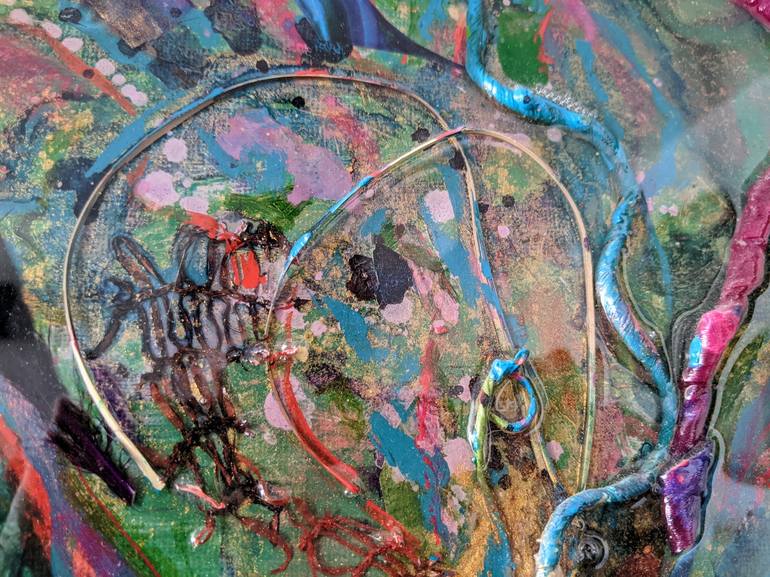 Original Expressionism Abstract Collage by Gaya Kairos