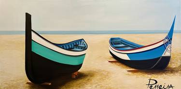 Original Boat Painting by Nigel Perreira