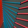 This is a modern abstract wall hanging. The background of this piece is grey. The eyelets are gloss black. The shoelace is Neon Blue, Pink, Orange and Yellow.

This piece is not framed and will require a frame in order for it to be hung

This piece of artwork will arrive with you in a solid wooden crate for protection.

Signed & dated on back.