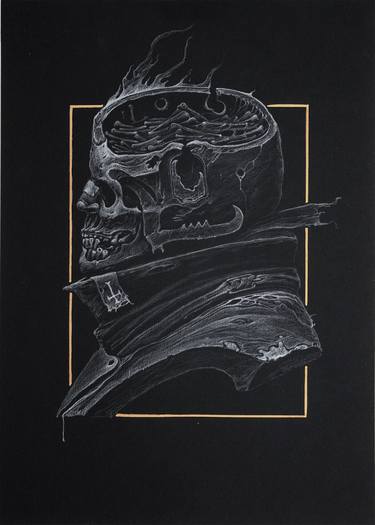 Original Conceptual Mortality Drawings by Vladimir Chebakov