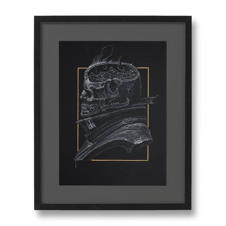 Original Conceptual Mortality Drawing by Vladimir Chebakov