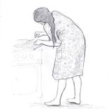 Cooking girl by Margarita Krut
