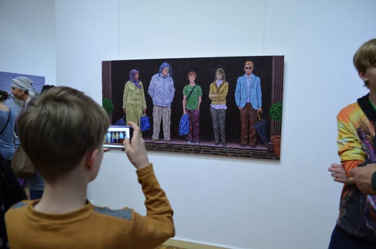 Original Figurative People Painting by Serhii Fadieiev