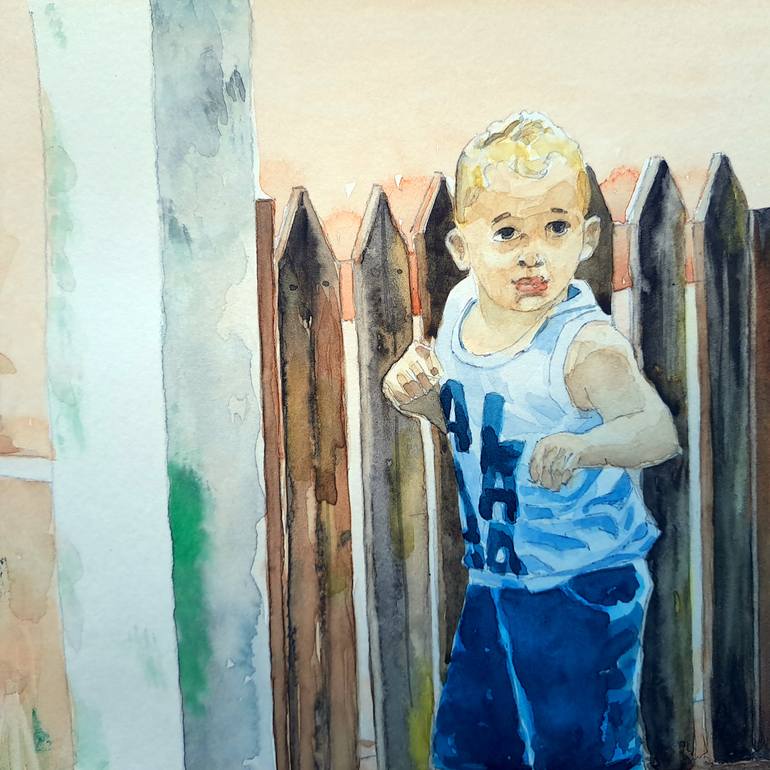 Original Contemporary Children Painting by Paulo Di Santoro