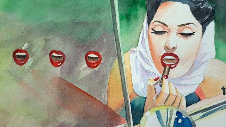 Original Contemporary Women Painting by Paulo Di Santoro