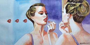 Print of Figurative Women Paintings by Paulo Di Santoro