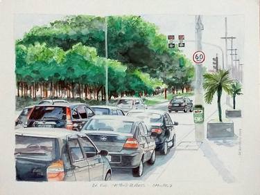 Print of Realism Cities Paintings by Paulo Di Santoro