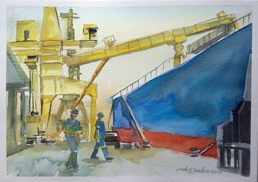 Original Ship Paintings by Paulo Di Santoro