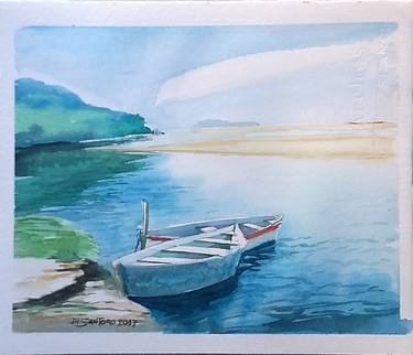 Print of Boat Paintings by Paulo Di Santoro