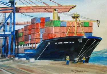 Original Ship Paintings by Paulo Di Santoro