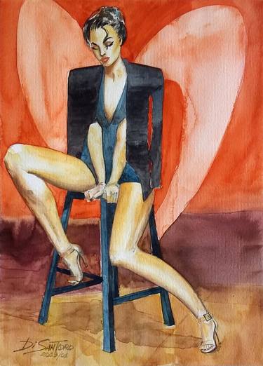 Original Figurative Women Paintings by Paulo Di Santoro