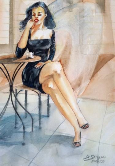 Print of Figurative Women Paintings by Paulo Di Santoro