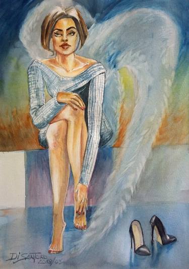 Original Figurative Women Paintings by Paulo Di Santoro