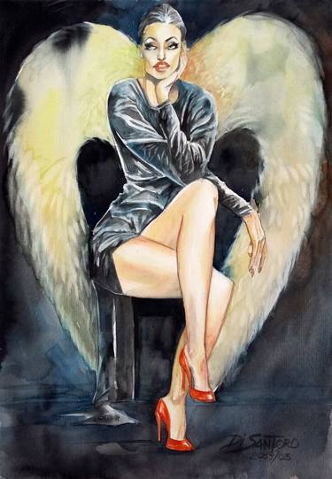 Original Figurative Women Paintings by Paulo Di Santoro