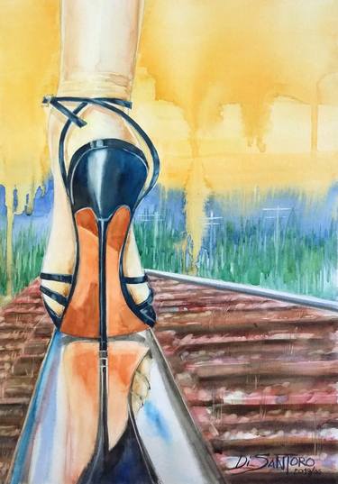 Print of Fashion Paintings by Paulo Di Santoro