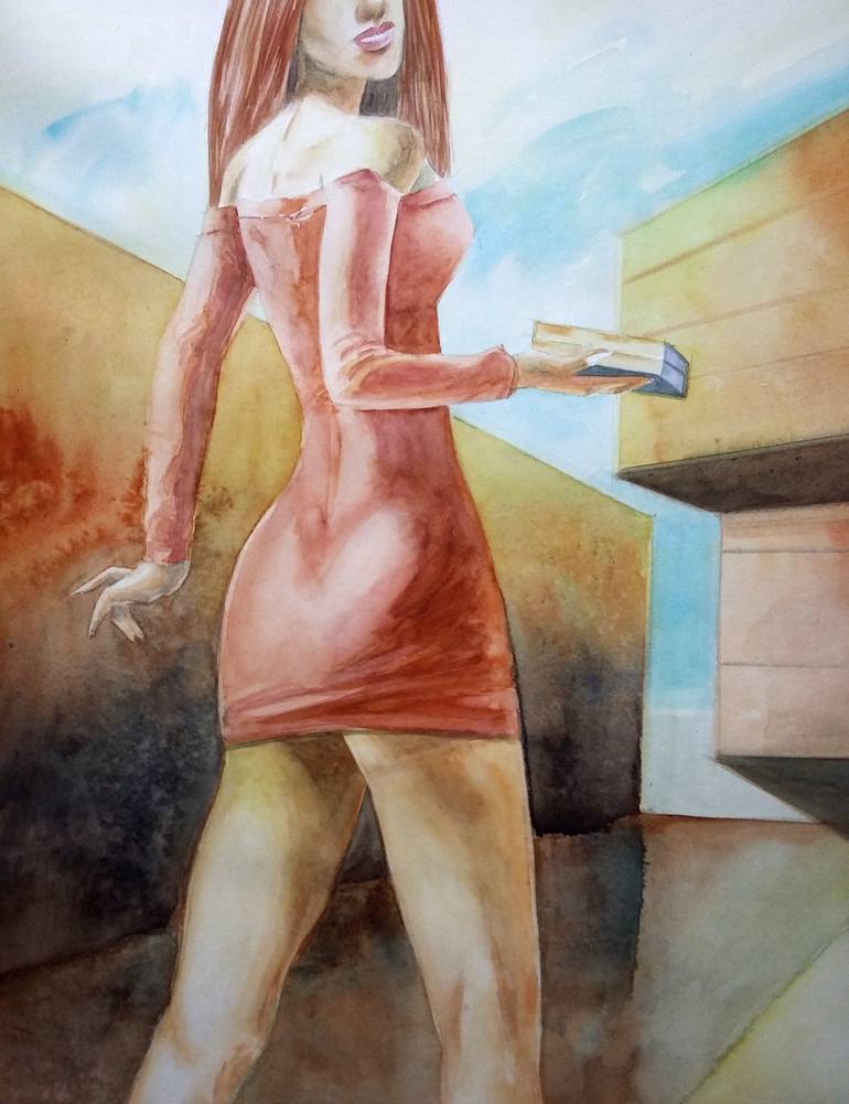 Original Conceptual Women Painting by Paulo Di Santoro
