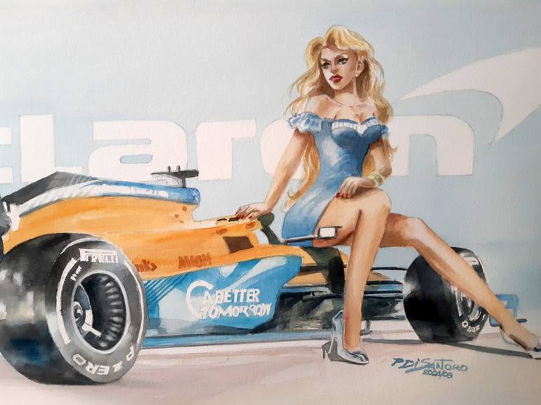 Original Car Painting by Paulo Di Santoro