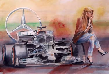 Print of Car Paintings by Paulo Di Santoro