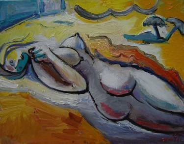 Original Expressionism Nude Paintings by Borko Petrovic