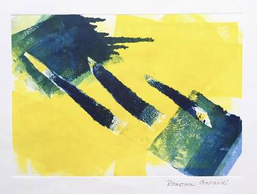Yellow & Blue-Green Abstract Expressionism 1 (L) thumb