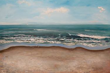 Original Beach Painting by Toby Daniel Jones