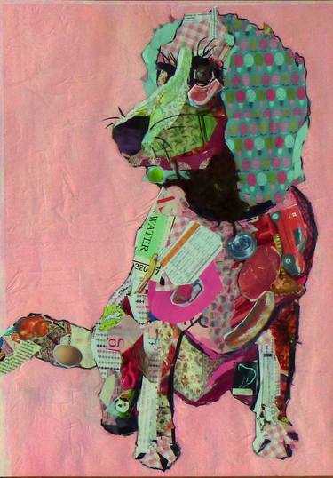 Original Pop Art Dogs Collage by CJ Clark