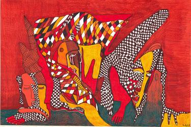 Original Surrealism Abstract Painting by Shota Imerlishvili
