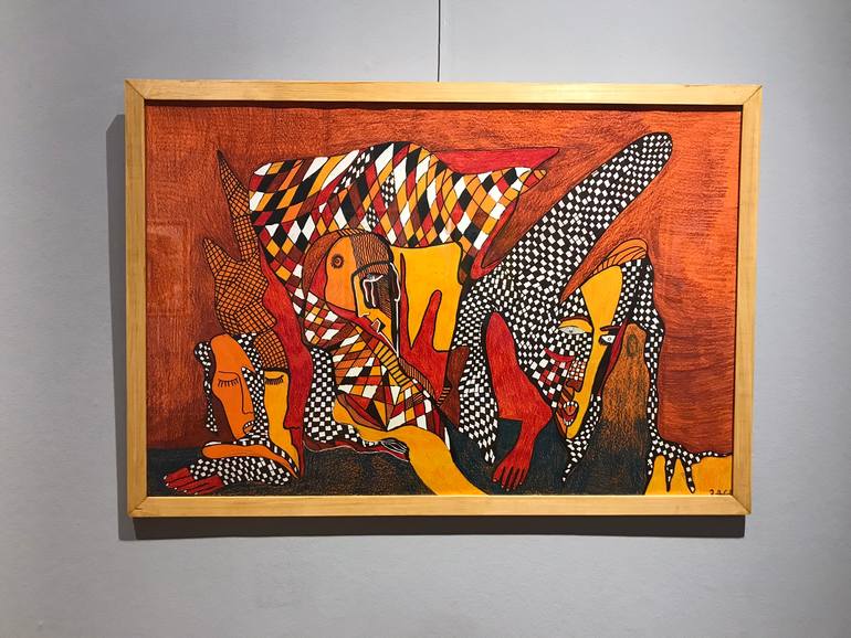 Original Surrealism Abstract Drawing by Shota Imerlishvili
