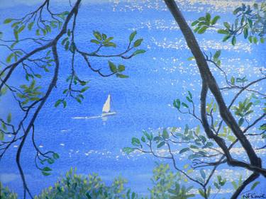 Print of Fine Art Sailboat Paintings by Norma Rowe