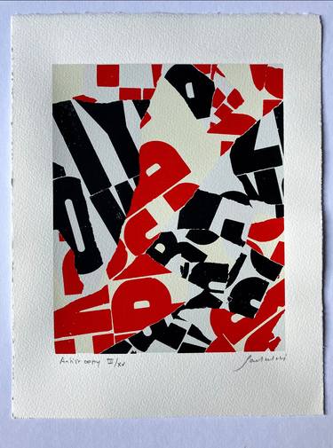 Original Abstract Expressionism Abstract Printmaking by Christian Gastaldi