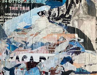 Original Abstract Expressionism Abstract Collage by Christian Gastaldi