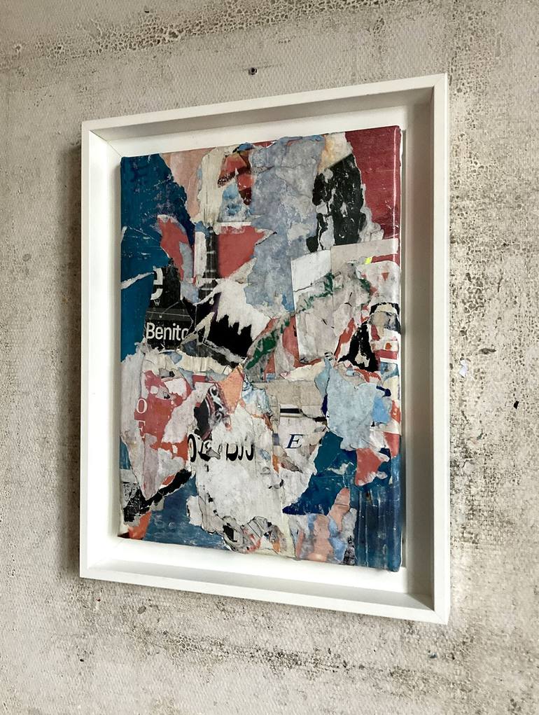 Original Abstract Expressionism Abstract Collage by Christian Gastaldi