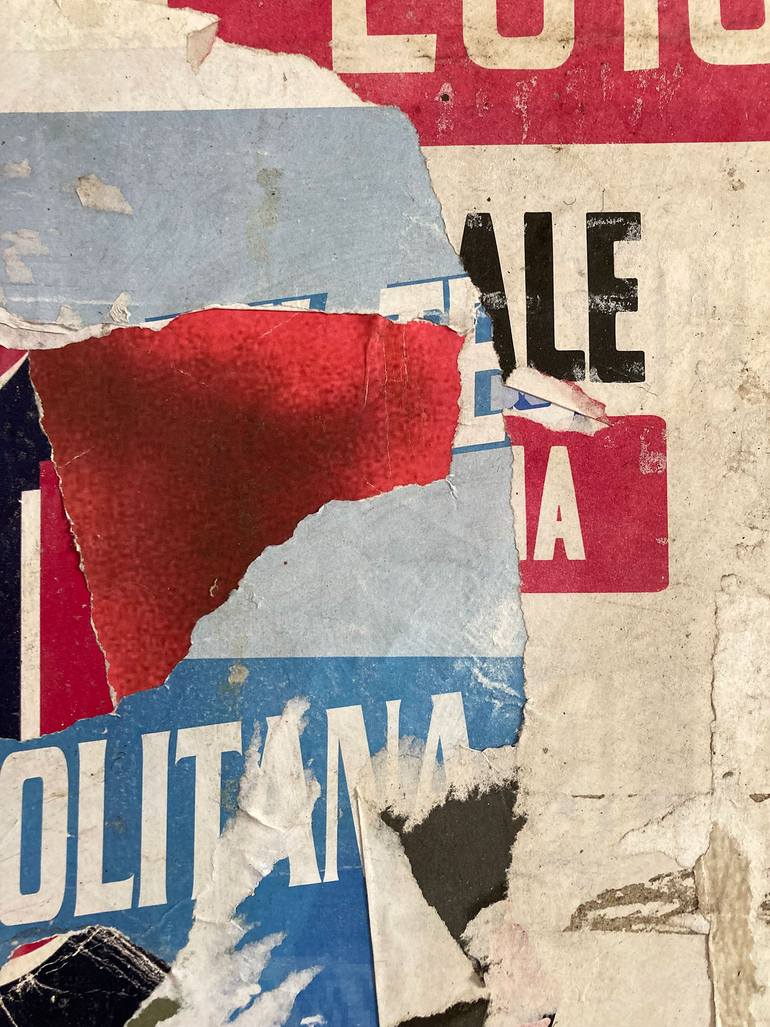 Original Abstract Expressionism Abstract Collage by Christian Gastaldi