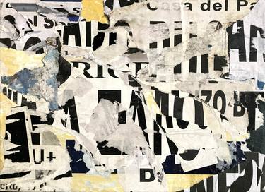 Original Abstract Expressionism Abstract Collage by Christian Gastaldi