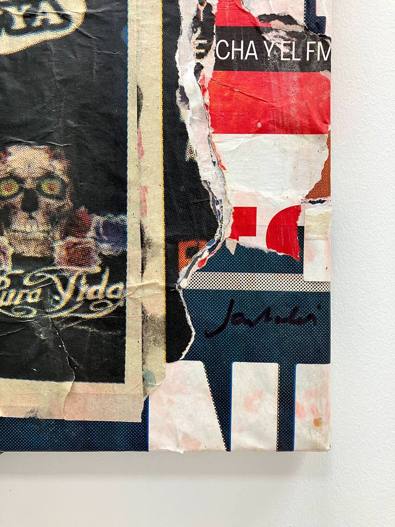 Original Abstract Expressionism Abstract Collage by Christian Gastaldi