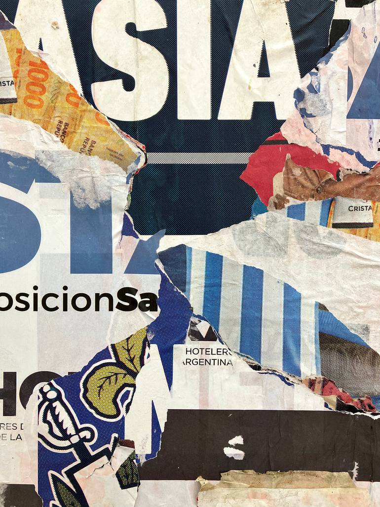 Original Abstract Expressionism Abstract Collage by Christian Gastaldi