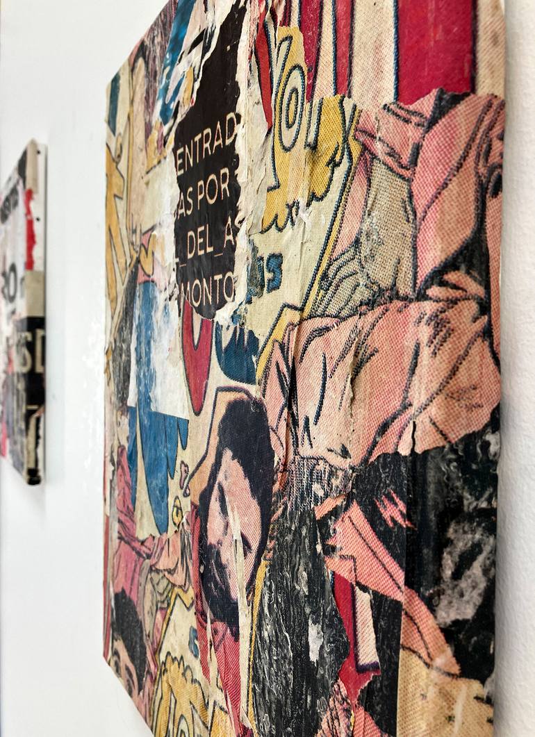 Original Abstract Expressionism Abstract Collage by Christian Gastaldi