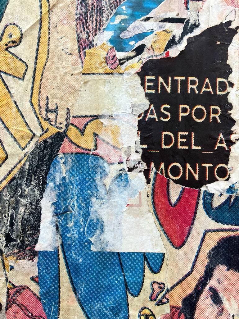 Original Abstract Expressionism Abstract Collage by Christian Gastaldi