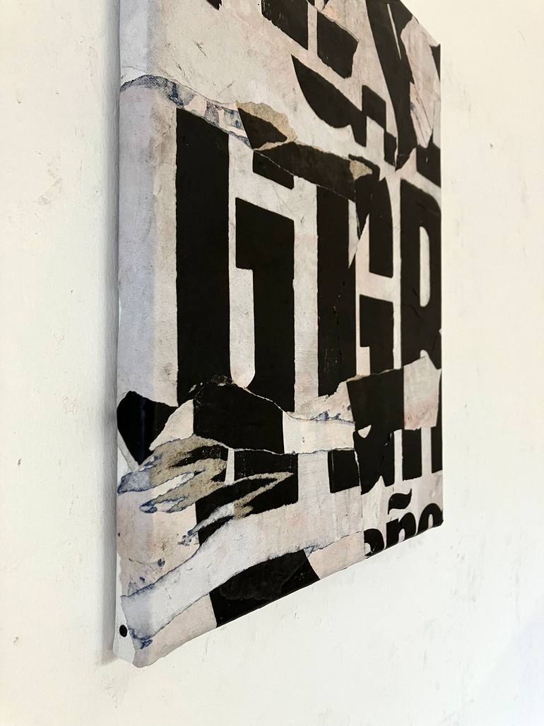 Original Abstract Expressionism Abstract Collage by Christian Gastaldi