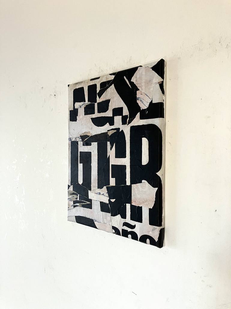 Original Abstract Expressionism Abstract Collage by Christian Gastaldi
